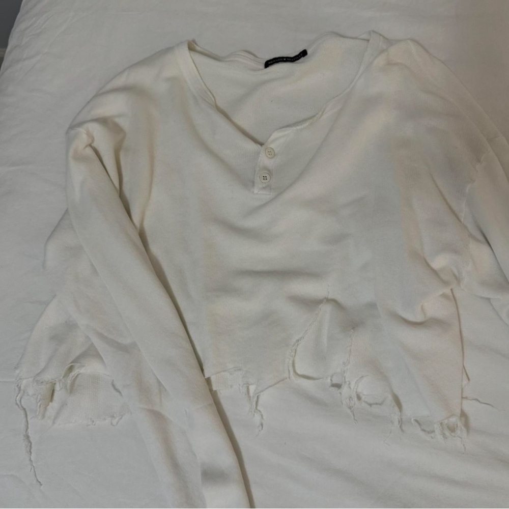 Brandy white long sleeve